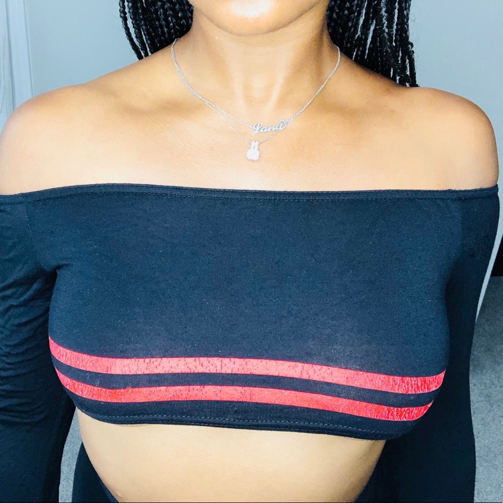Not Your Bae Black Crop Top